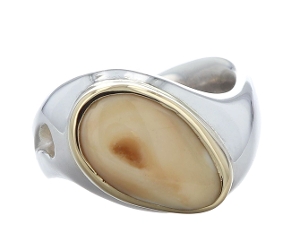 Unisex Elk Ivory Ring